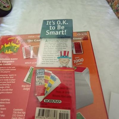 NEW APPLES TO APPLES GAME-FOUR NEW PUZZLES AND BRAIN QUEST