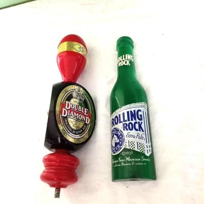 ROLLING ROCK AND DOUBLE DIAMOND BEER TAPS