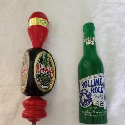 ROLLING ROCK AND DOUBLE DIAMOND BEER TAPS