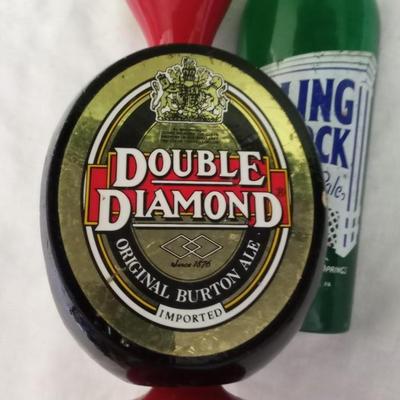 ROLLING ROCK AND DOUBLE DIAMOND BEER TAPS