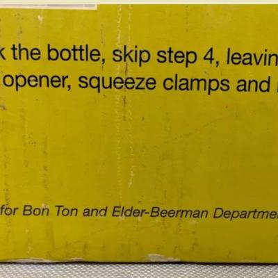 RARE Bon Ton & Elder-Beerman The Connoisseur Countertop Wine Opener - New In Box