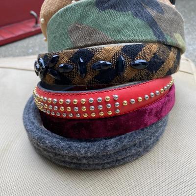7 Headbands, some designer