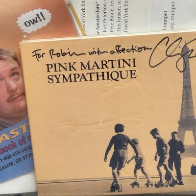 Lot 30 Pink Martini Sympathique Collection Framed Autographed