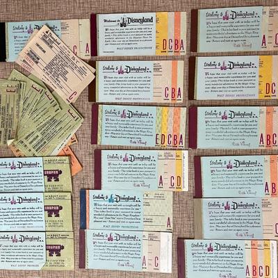Lot 42 Collection Disneyland Ticket Books Passports Rides Magic Key