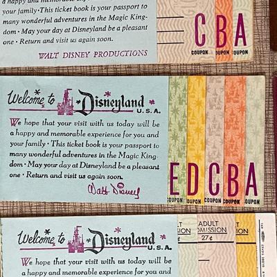 Lot 42 Collection Disneyland Ticket Books Passports Rides Magic Key