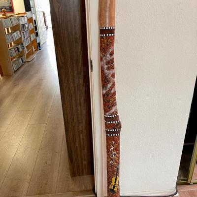 Lot 62 Digeriedoo Australia Aboriginal Music Instrument Custom Made 50" Tall