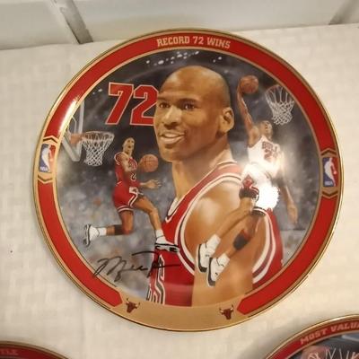 THREE NUMBERED NBA COLLECTOR PLATES