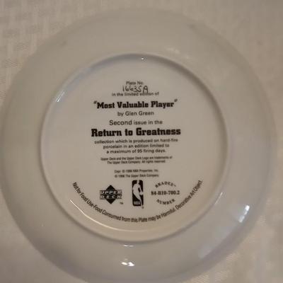 THREE NUMBERED NBA COLLECTOR PLATES