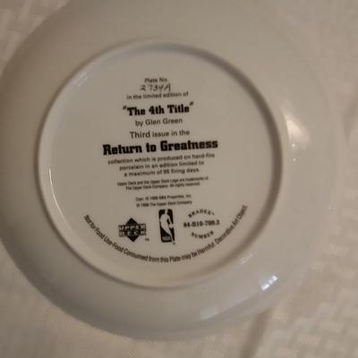 THREE NUMBERED NBA COLLECTOR PLATES
