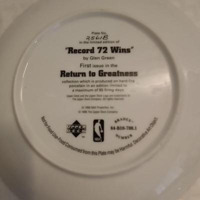 THREE NUMBERED NBA COLLECTOR PLATES