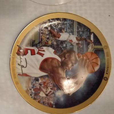 TWO NUMBERED NBA COLLCTOR PLATES