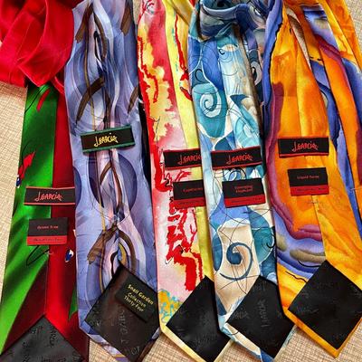 Lot 72 Group 5 Vintage Jerry Garcia Designed Silk Ties