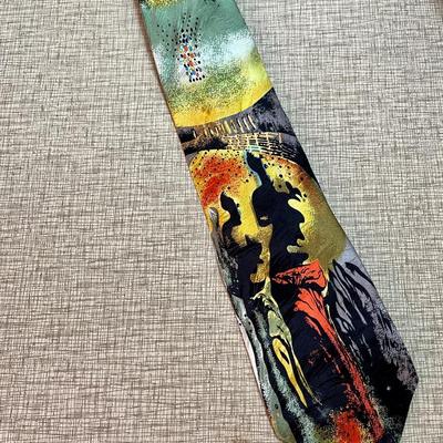 Lot 73 Vintage Salvador Dali Silk Tie "Hallucinogenic Toreador"
