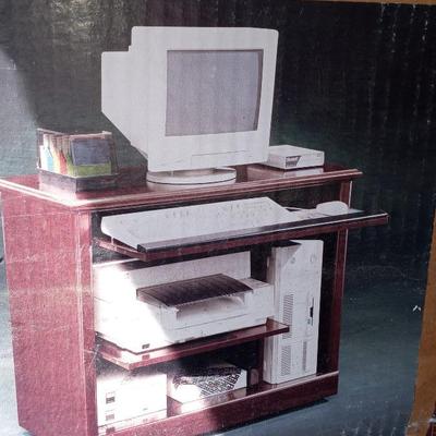 WOODEN UNASSEMBELED COMPUTER DESK (IN BOX) BY SAUDER