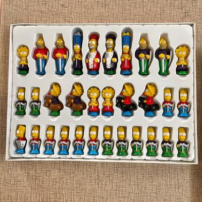 Lot 85 Simpsons 1991 3-D Chess Set Bart Lisa Homer Marge Maggie