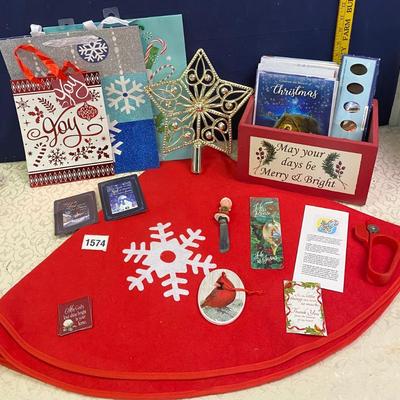 Tree Skirt and decorations