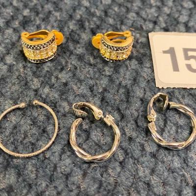 Clip earrings