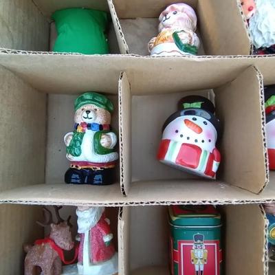VINTAGE CERAMIC SANTA MUGS AND ORNAMENT FIGURINES