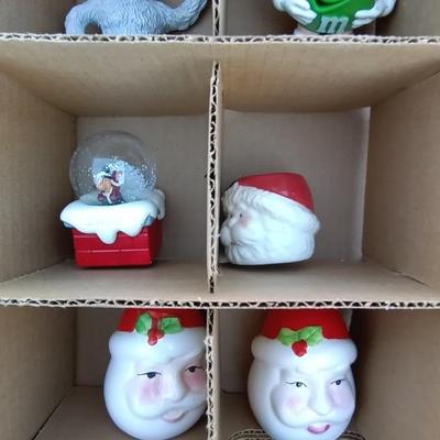 VINTAGE CERAMIC SANTA MUGS AND ORNAMENT FIGURINES