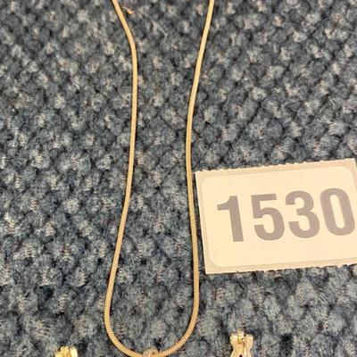 Necklace and Clip Earrings