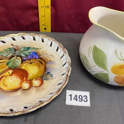 Pitcher and Plate