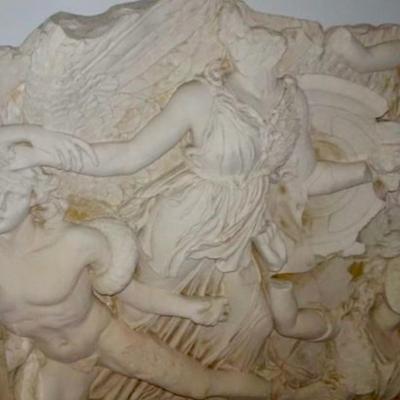 LOT 678  Temple of Zeus 3 Dimensional wall sculpture