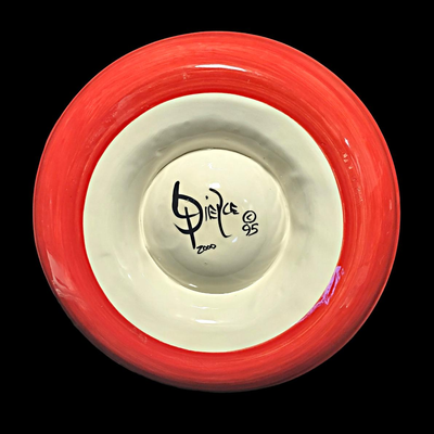 Handcrafted Holiday Chips & Salsa Plate by L. Pierce Pottery