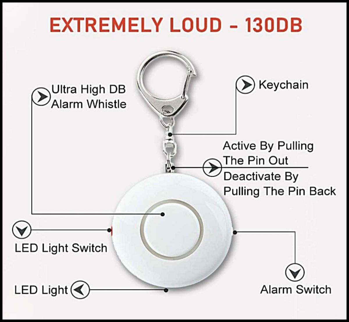 Personal Safety Alarm Keychain