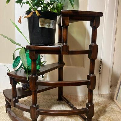 Vintage Italian MCM Spiral Library Steps Display Stand