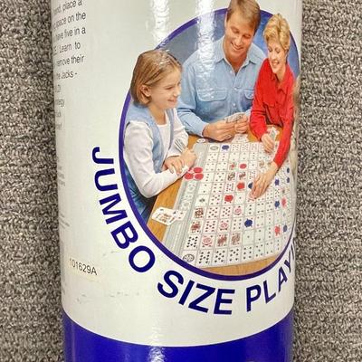Jumbo SEQUENCE Game - Tube Edition with Cushioned Mat, Cards and Chips ...