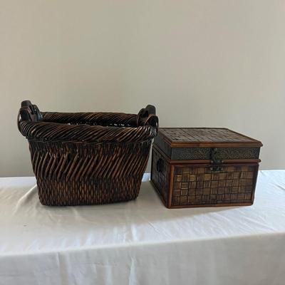 Woven Basket & Box (L-MG)