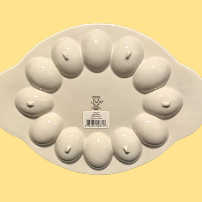 Lenox Holly & Berry Deviled Egg Plate