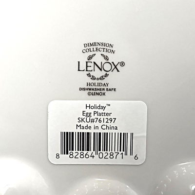 Lenox Holly & Berry Deviled Egg Plate
