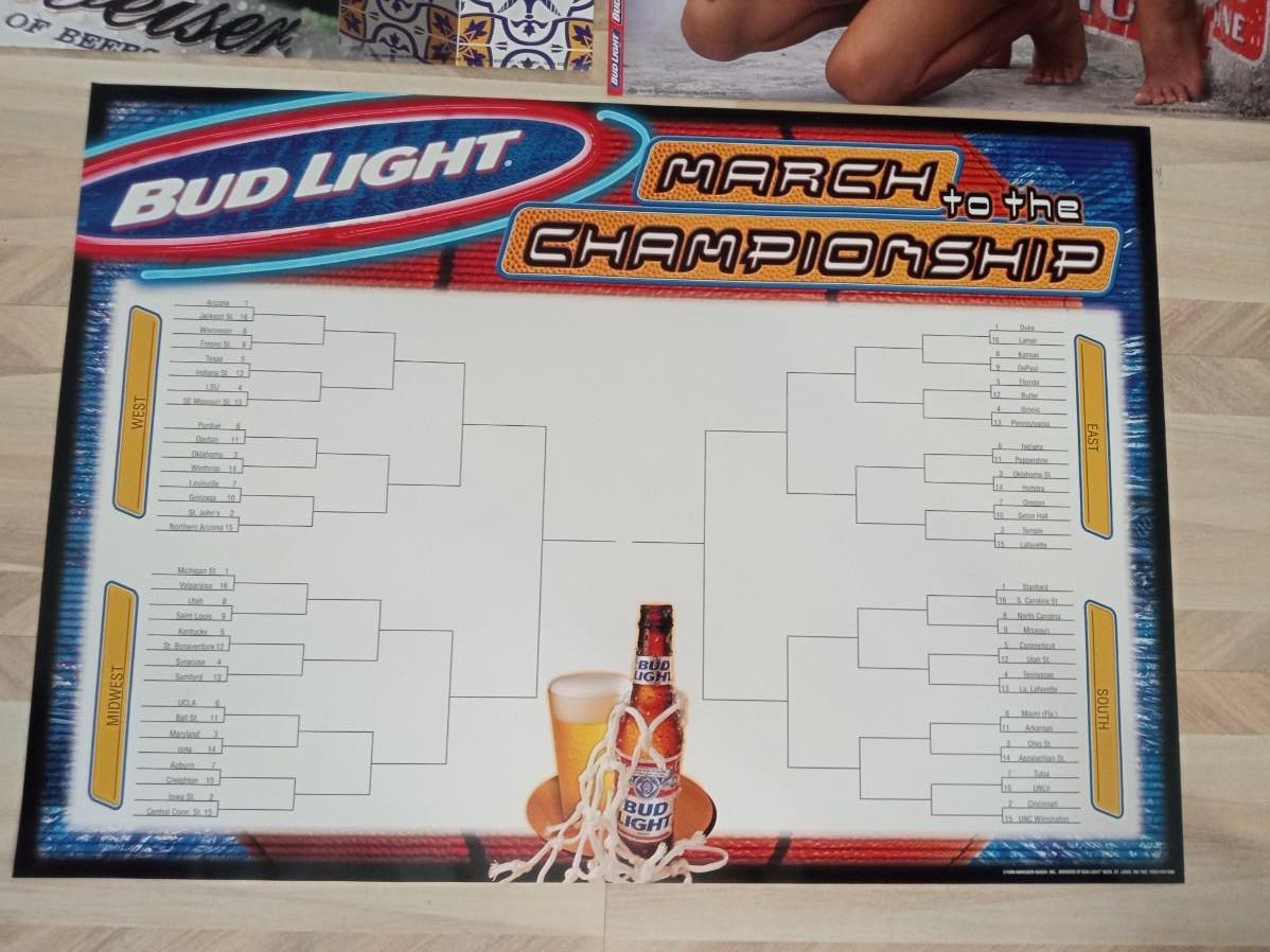 Budweiser And Bud Light Posters Estatesales Org