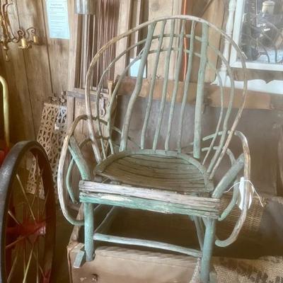 Vintage Twig Rocking Chair