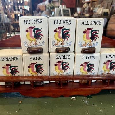 Vintage Ceramic Spice Set