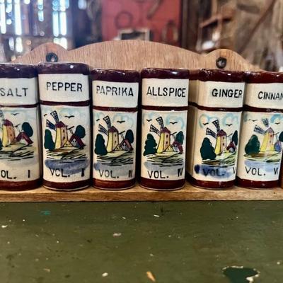 Vintage Ceramic Spice Set