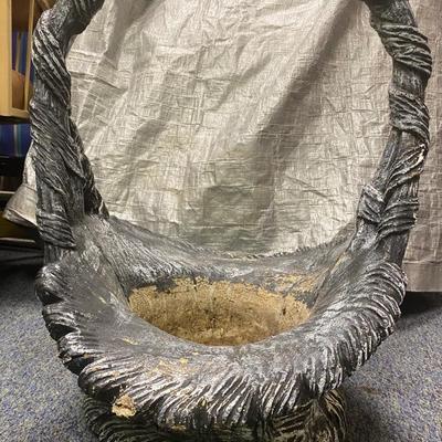 Concrete Basket Planter