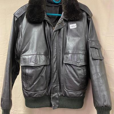 Sz 42 Leather Coat