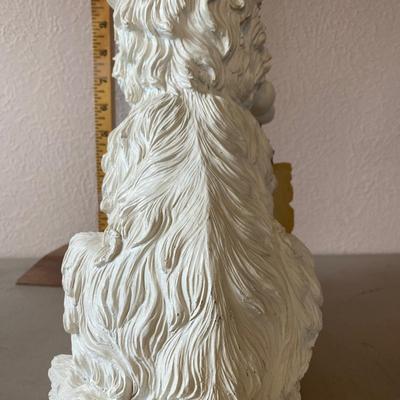 White Scottie dog welcome front door sign