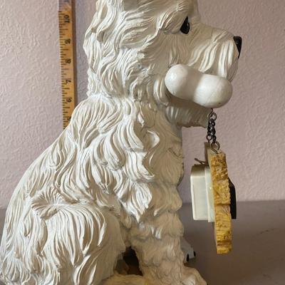 White Scottie dog welcome front door sign