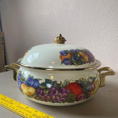 11 piece cornucopia enamel on steel kitchen set