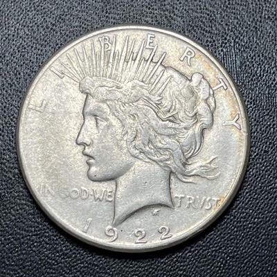 1922 S  Peace Dollar Silver Dollar