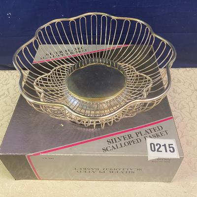 Silver Plated Scallop Basket
