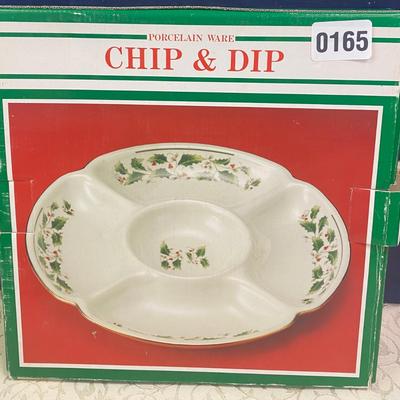 Holiday Chip n Dip Tray