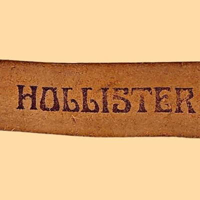 Hollister Hand Tooled Leather Belt