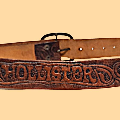 Hollister Hand Tooled Leather Belt