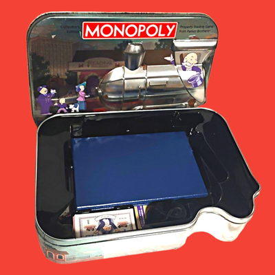 Monopoly Game - Collector's Edition Embossed Train Tin