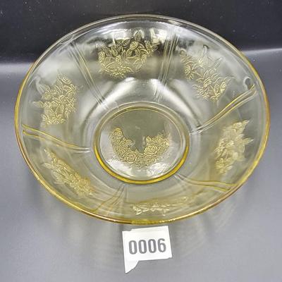 (Sharon) Cabbage Rose Federal Glass