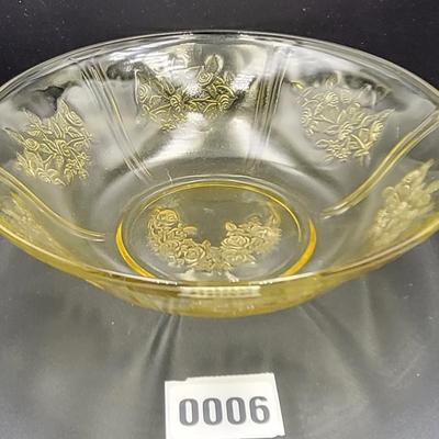 (Sharon) Cabbage Rose Federal Glass